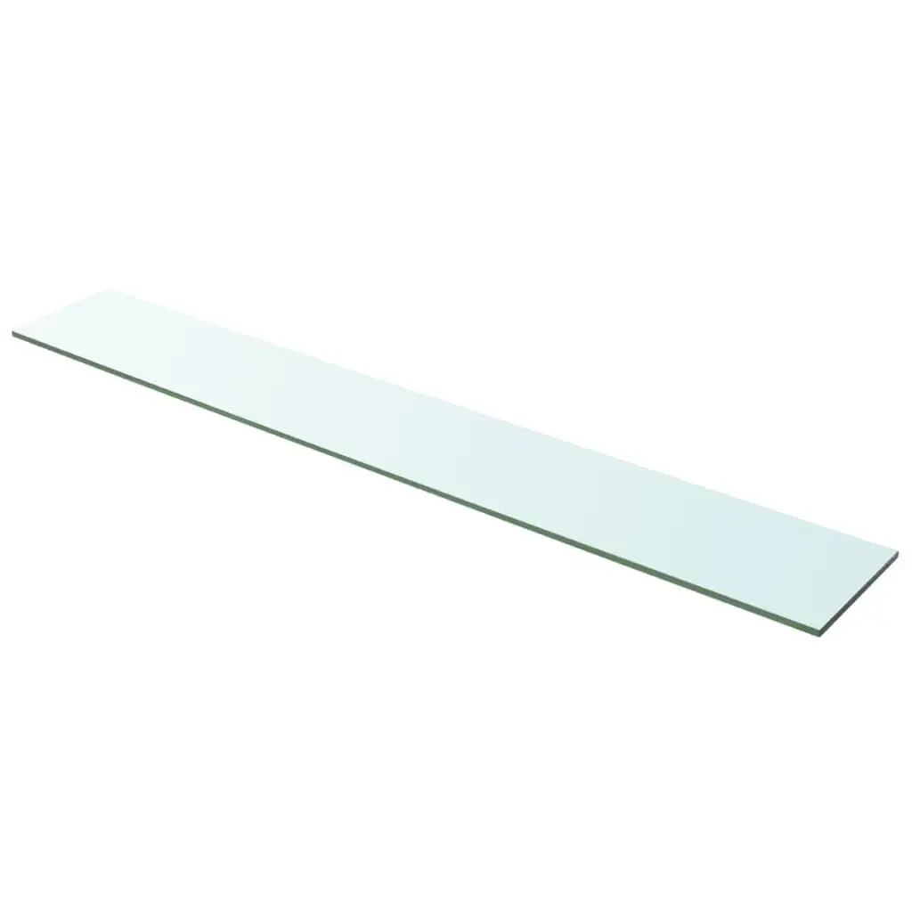 Clear Glass Shelf Panel 100x15 cm - Stylish Storage Solution for Home Decor