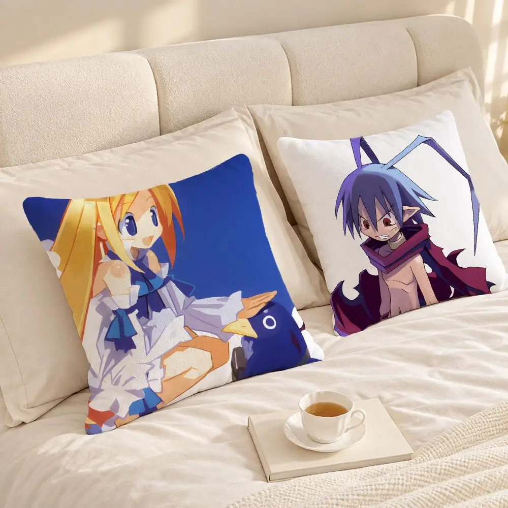 Game Adventure D-Disgaea Cushion Cover Soft Short Plush throw pillow Sofa Bedroom Den Car Dorm Decor Gifts