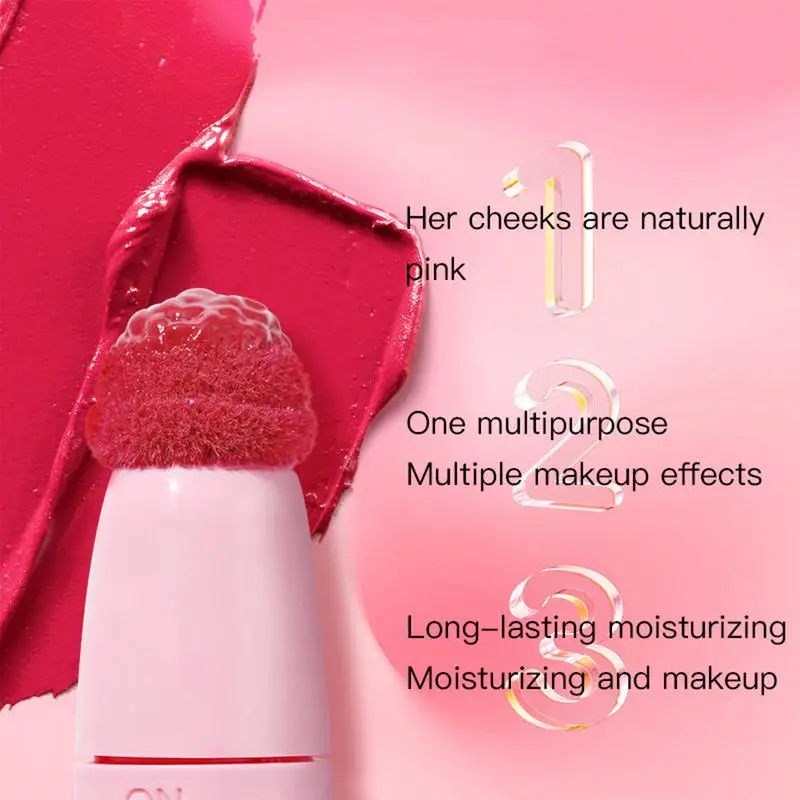 Squeeze Lip Gloss Dark Brown Lip Oil Waterproof Non-stick Cup Liquid Lipstick Moisturizing Liquid Blush Face Cheek Lip makeup