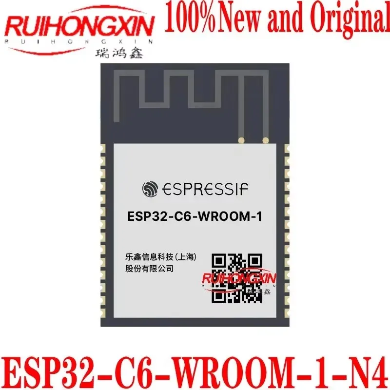 ESP32-C6-WROOM-1-N4 ESP32-C6 module, Wi-Fi 6 in 2.4 GHz band