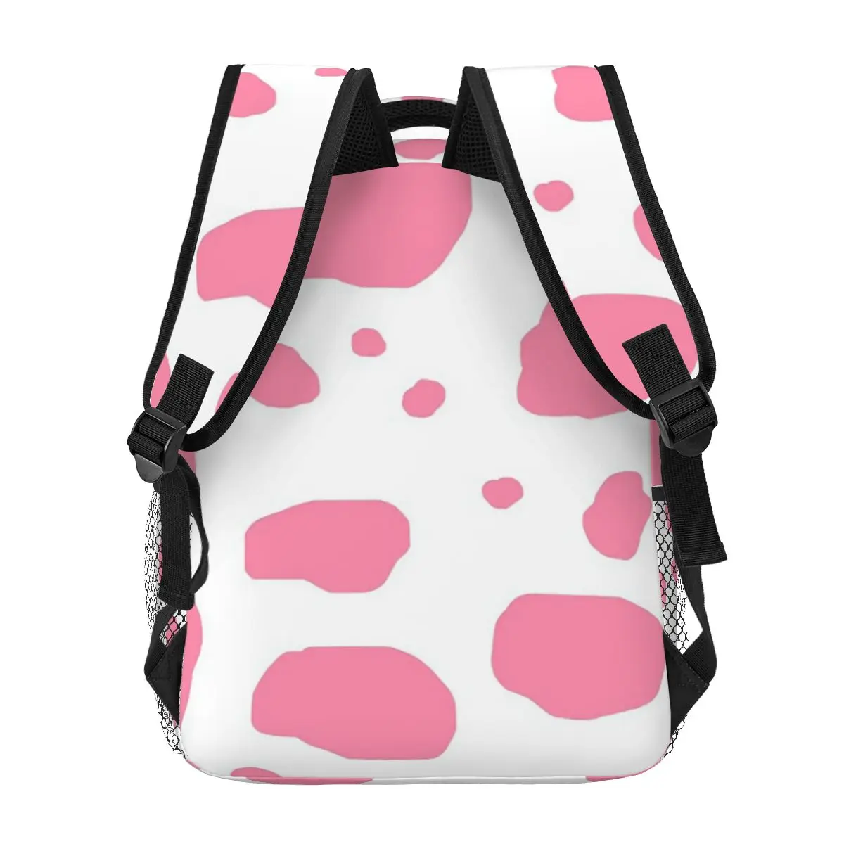 Mochilas con estampado de vaca rosa para niños y niñas, mochilas escolares para niños, mochila de viaje de dibujos animados, bolso de hombro de gran capacidad