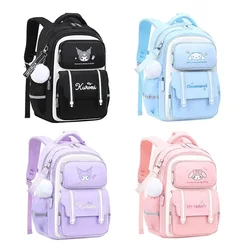 Sanrioed  Anime Kuromi Melody Cinnamoroll Pochacco Large Capacity Backpack Cute Schoolbag Cartoon Student Shoulder Bag Gift