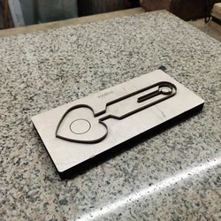 Luggage Hangtag Wooden Punching Die, Leather Machine, Heart Pendant, Portable Label Template, Boarding Tags, Sewing Mould