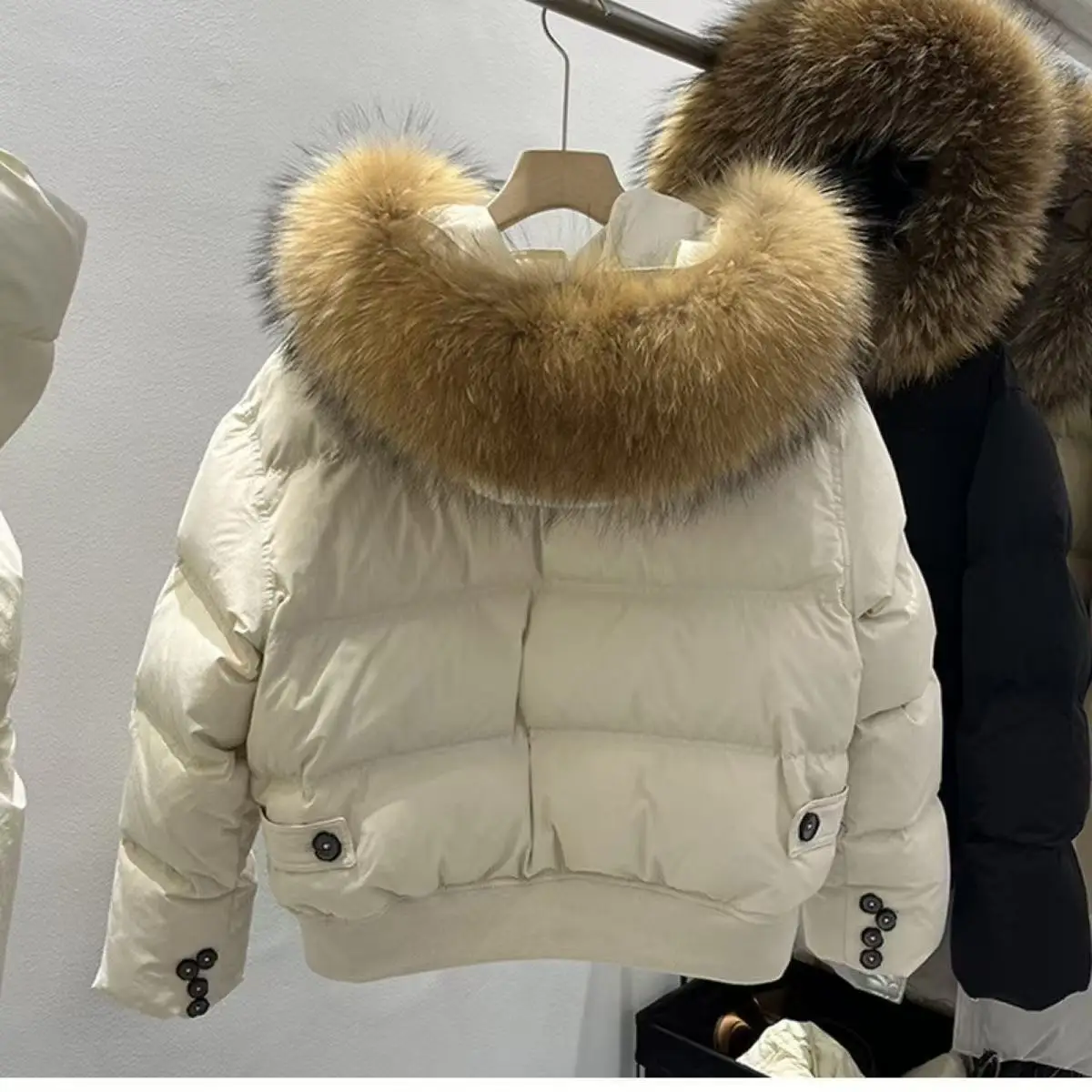 -30 ℃   子供の毛皮の襟ダウンジャケット冬服厚く暖かい西洋スタイル男の子女の子カジュアルコットンジャケット Top6-14Year
