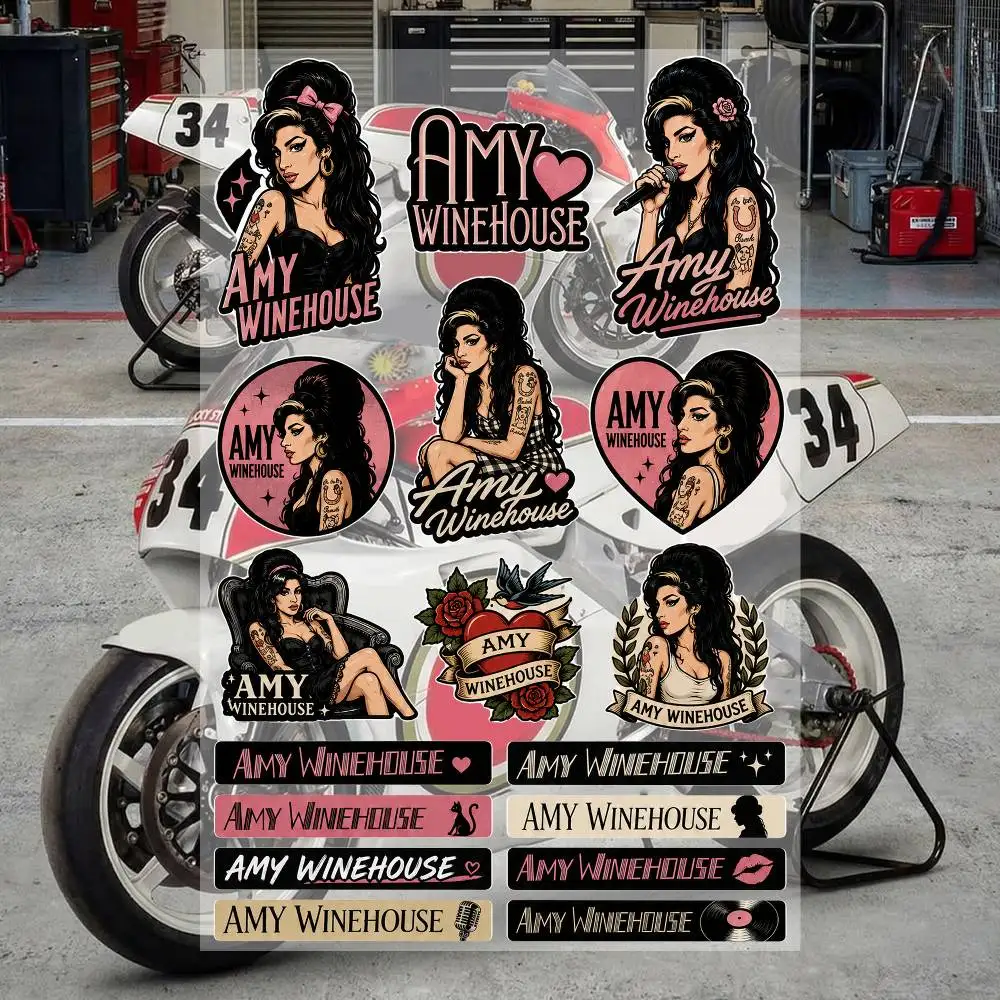 A-my WinE-H-ousE- Waterproof Vinyl Stickers for Car Motorcycle Bike Skateboard Laptop Bottle Phone