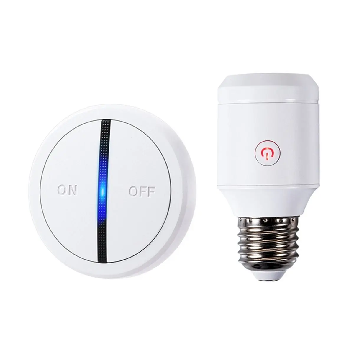 【STABLE QUALITY】1set Wireless Lamp Head Remote Control Household Waterproof Switch Wooden House Homestay Modification Wiring Fre