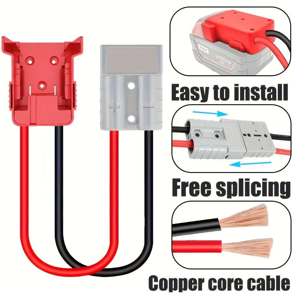 Car Battery Starter On-Board Jumper Button-Type Connector High Stability Multi-Combination Emergency Equipment Starter