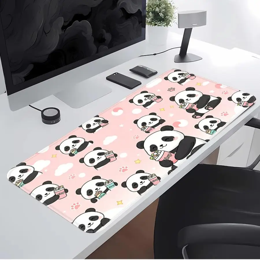 rubber Mouse Pad Keyboard Mouse Pad Game Console Pad Desk accessories office Pad Computer Laptop Pad Cartoon Cute Panda