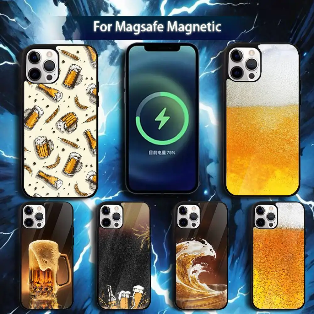 

Чехол для телефона B-Beer A-Alcohol для iPhone 17,16,15,14,13,12,11, Pro, Max, Plus, Mini, Magsafe, Магнитный чехол для беспроводной зарядки