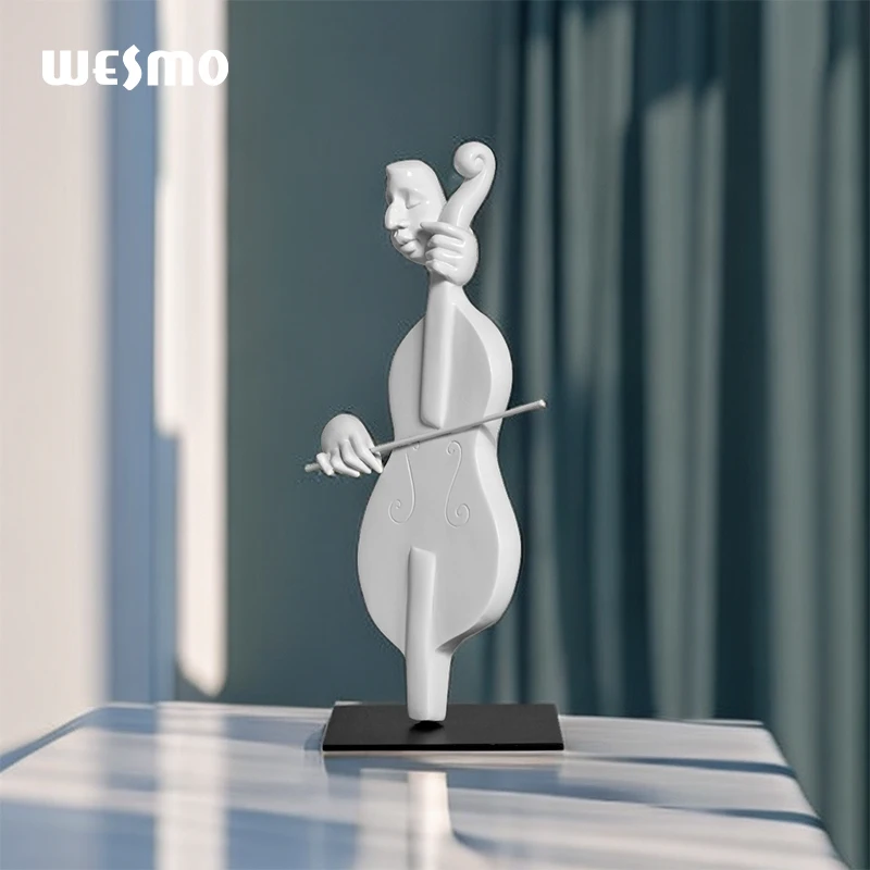 Abstract sculpture Home decoration Other elegant cello resin desktop decoration