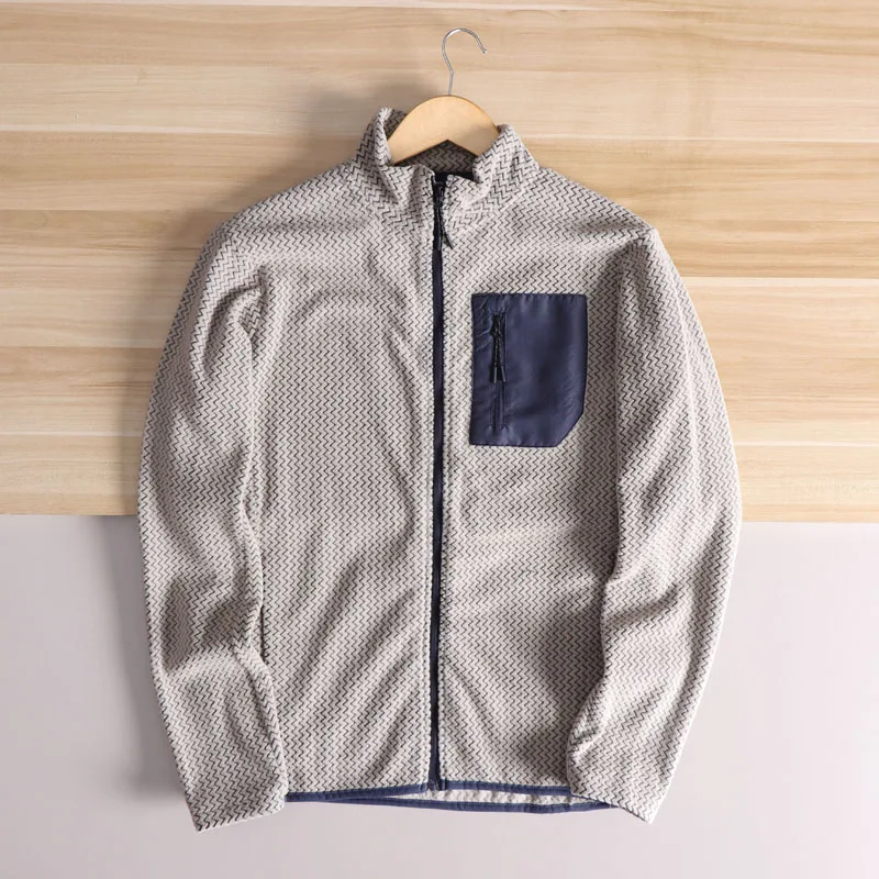 Chaqueta ra, Transpirable y de Secado Rápido con Cuello Alto para Hombre, para Deportes al Aire Libre, Versátil, Primaver...