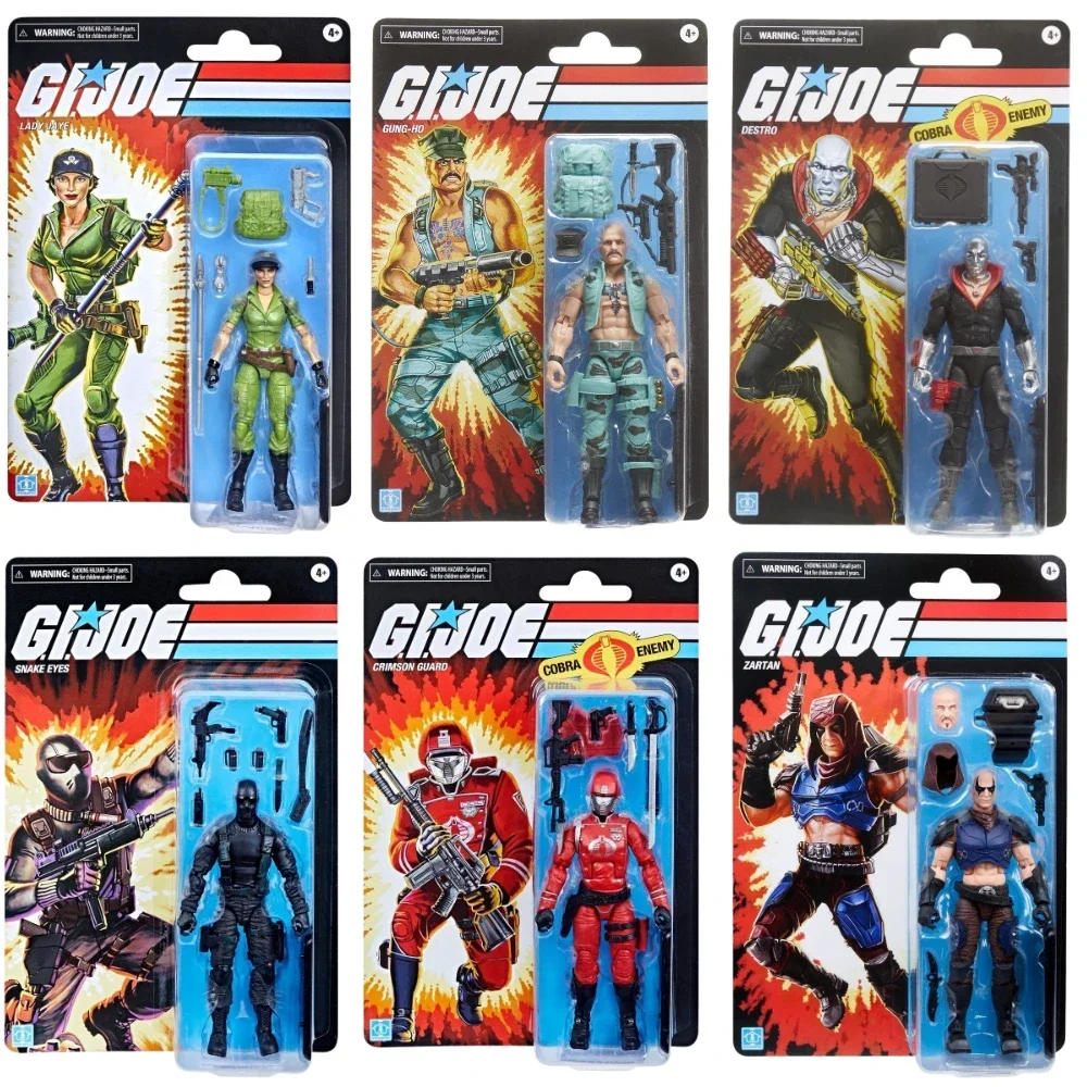 Hasbro G.I. Joe GI JOE Classified Series Retro Gung Ho Snake Eyes Zartan Action Figure Model Toy Collection Hobby Gift