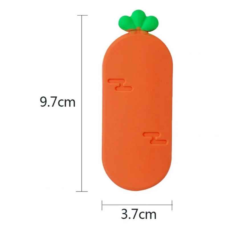 Shower Head Holder Suction Cup Wall Mounted Punch-free Silicone Carrot Shape Handheld Shower Head Bracket Bathroom Accessories