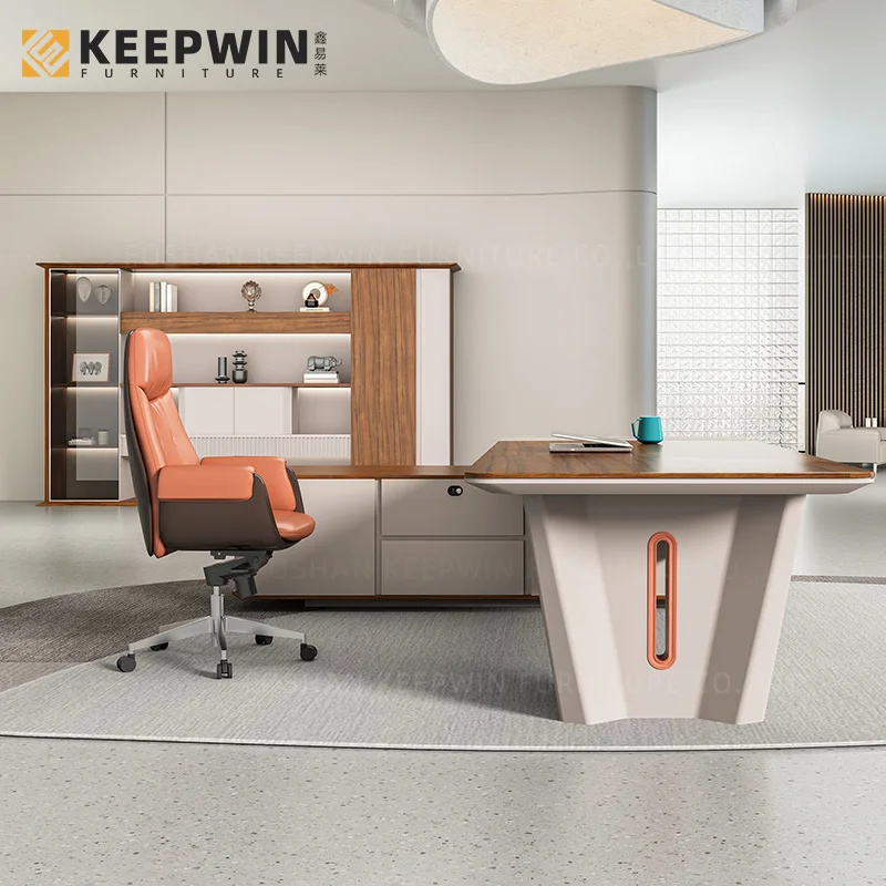 custom.Luxury Executive Office Desk President Big Class Modern Table and Chair Combination  Manager Office Desk