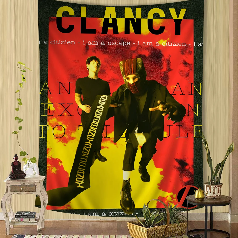 

Twenty One Pilots Cartoon Tapestry Art Science Fiction Room Home Decor Wall Hanging Home Decor