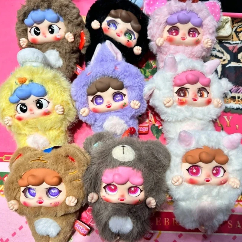 

Migo//* Mischievous Series Plush Doll Blind Box Toy Mystery Box Anime Figures Creative Gift for Kids
