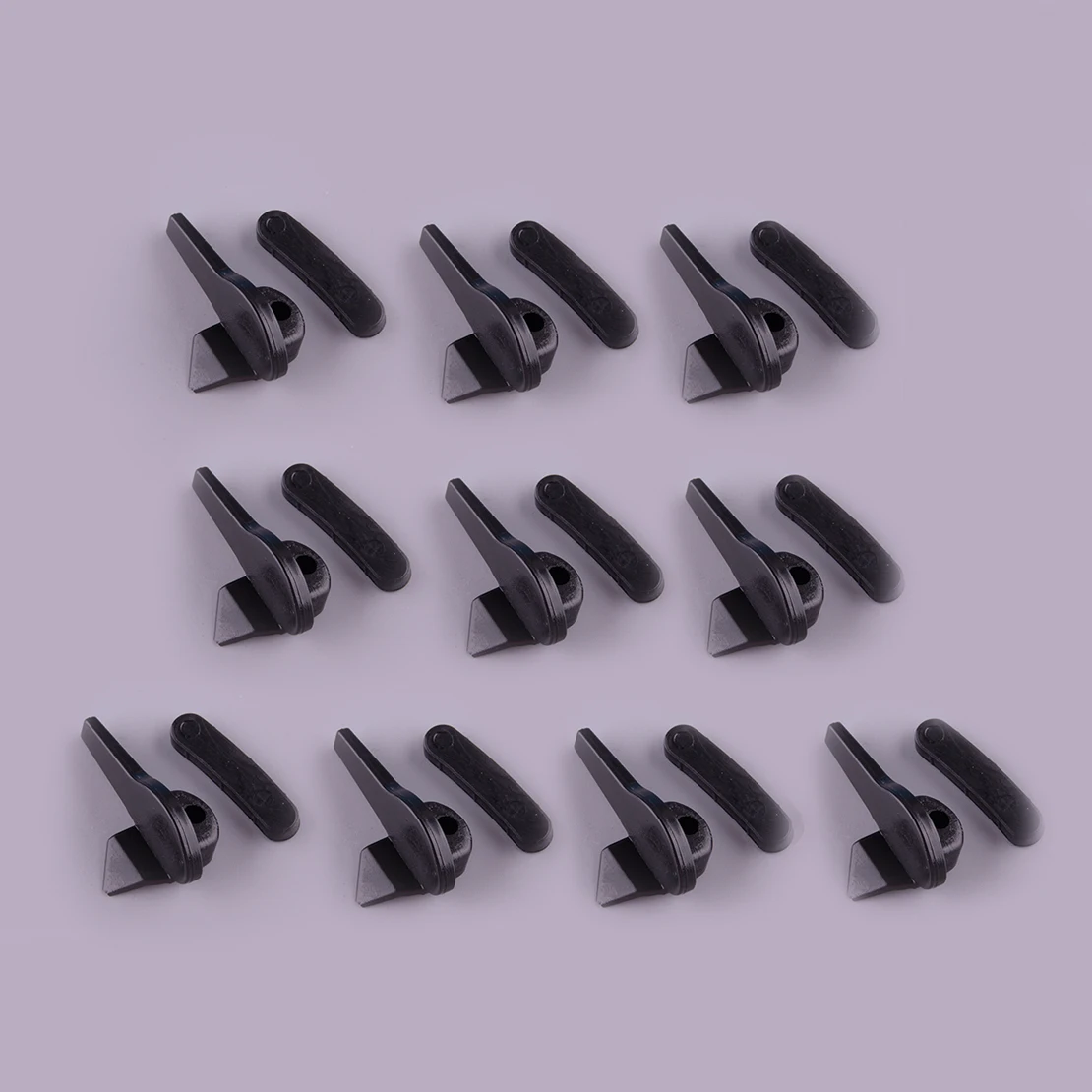 

10 Pairs Tire Changer Mount Demount Disassembly Head Duckhead Insert Rim Protector Tool Black Plastic Car Universal