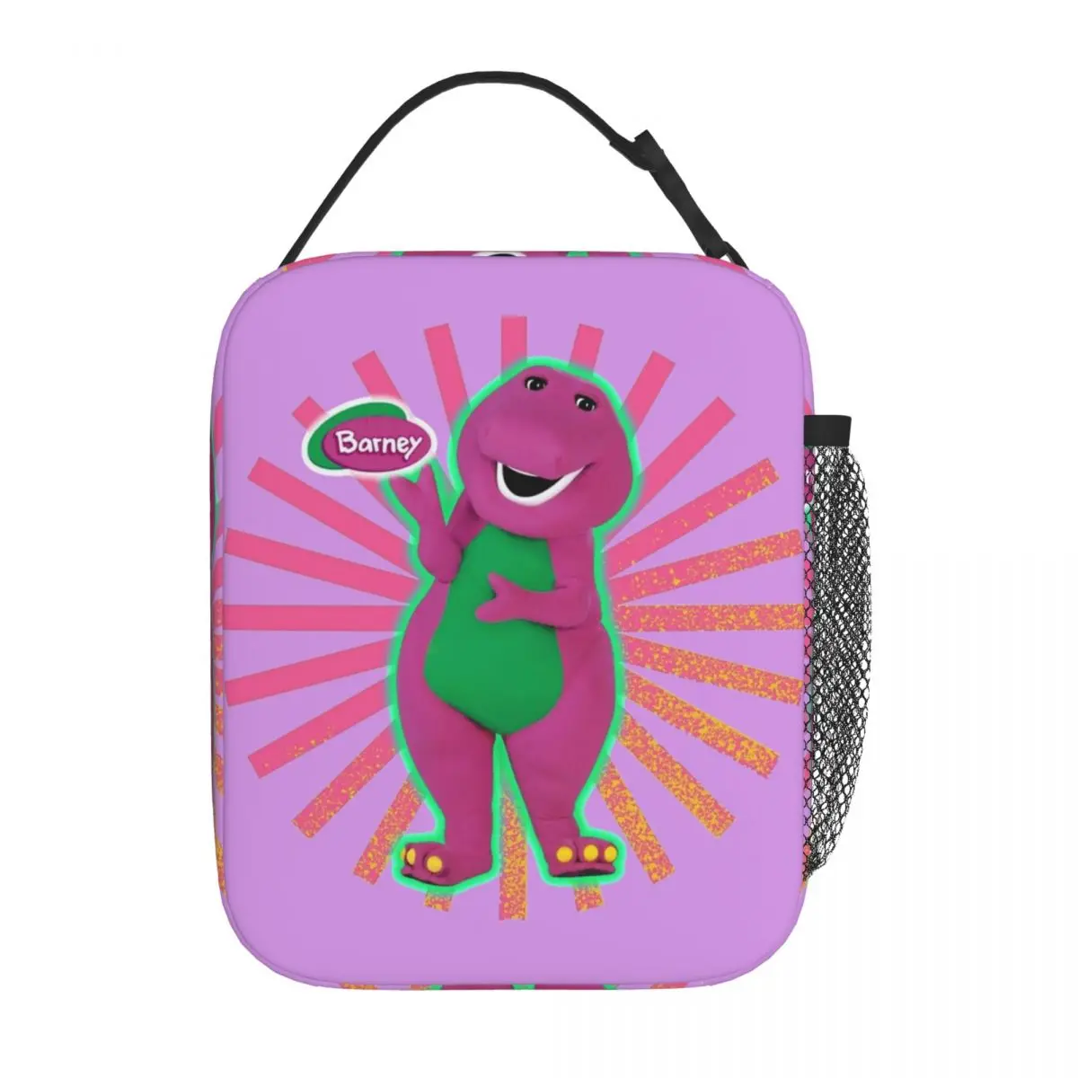 Barney Barney And Friends TV Show Insulated Lunch Bags Storage Food Box Leakproof Cooler Thermal Lunch Boxes For Picnic