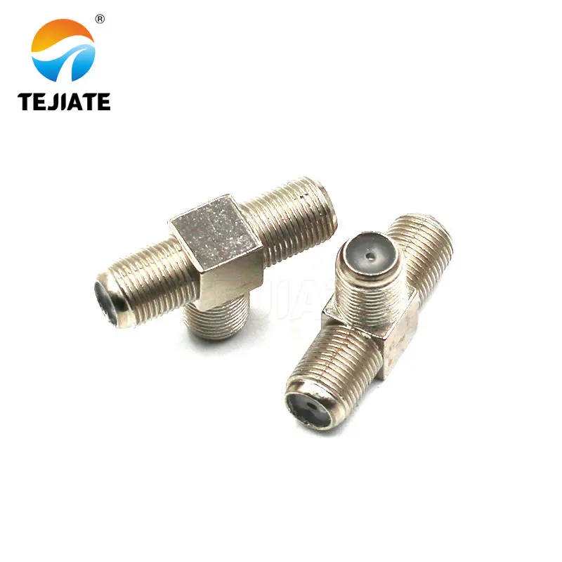1PCS F to TV F to F male female adapter L-type double reverse all copper RF coaxial adapter gold plated connector