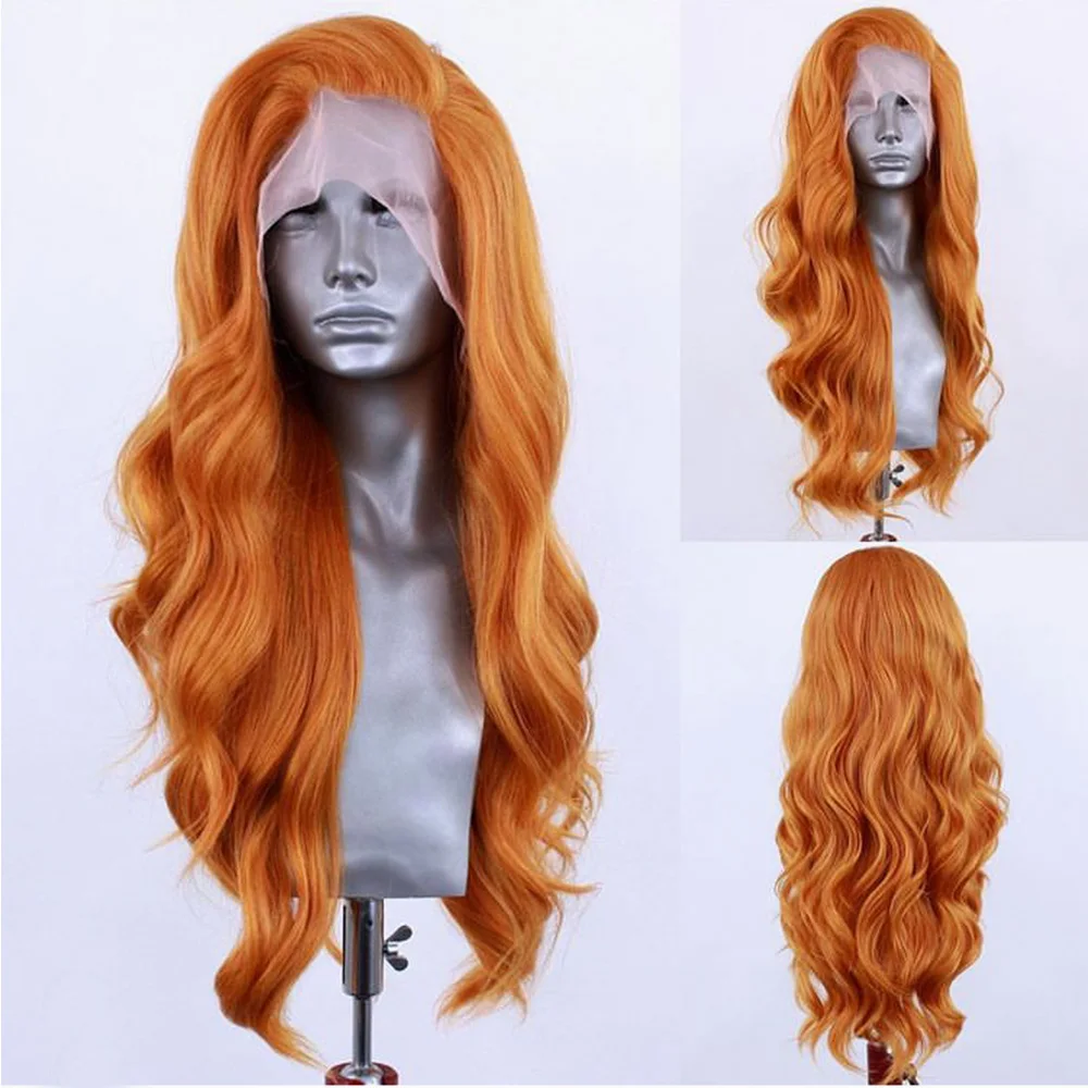 Webster Synthetische Lace Front Pruik Hoge Temperatuur Fiber Roze Haar Kant Pruiken Voor Vrouwen Lang Haar Golvende Pruiken Hittebestendige Cosplay