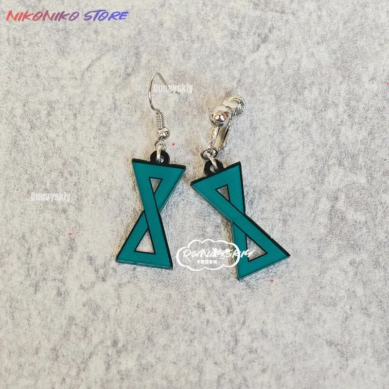 لعبة Tsukishiro Yanagi Zenless Zone Zero أزياء تنكرية مشبك الأذن أقراط الأذن ترصيع أنيمي نظارات مجوهرات الدعائم هدية