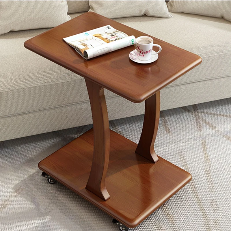 Wooden Small Poker Coffee Table Service Multifunction Entryway Coffee Tables Terrace Notebook Meuble Salon Furniture Hall DX50GZ