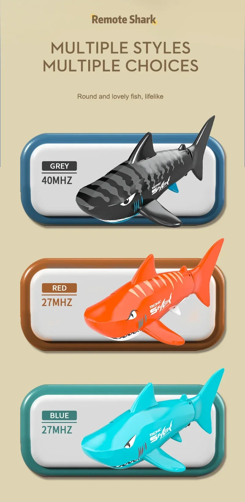 Rc requin électrique télécommande animaux jouet pour enfants garçons enfants cadeaux animaux poisson piscines bain sous-marin noël