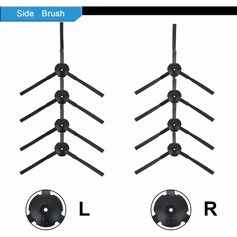 Spazzola laterale per ILIFE V3 V3S V5 V5 Pro V5s V5s Pro A6 A4 A4s V50 V55 X5 Parti di ricambio per aspirapolvere
