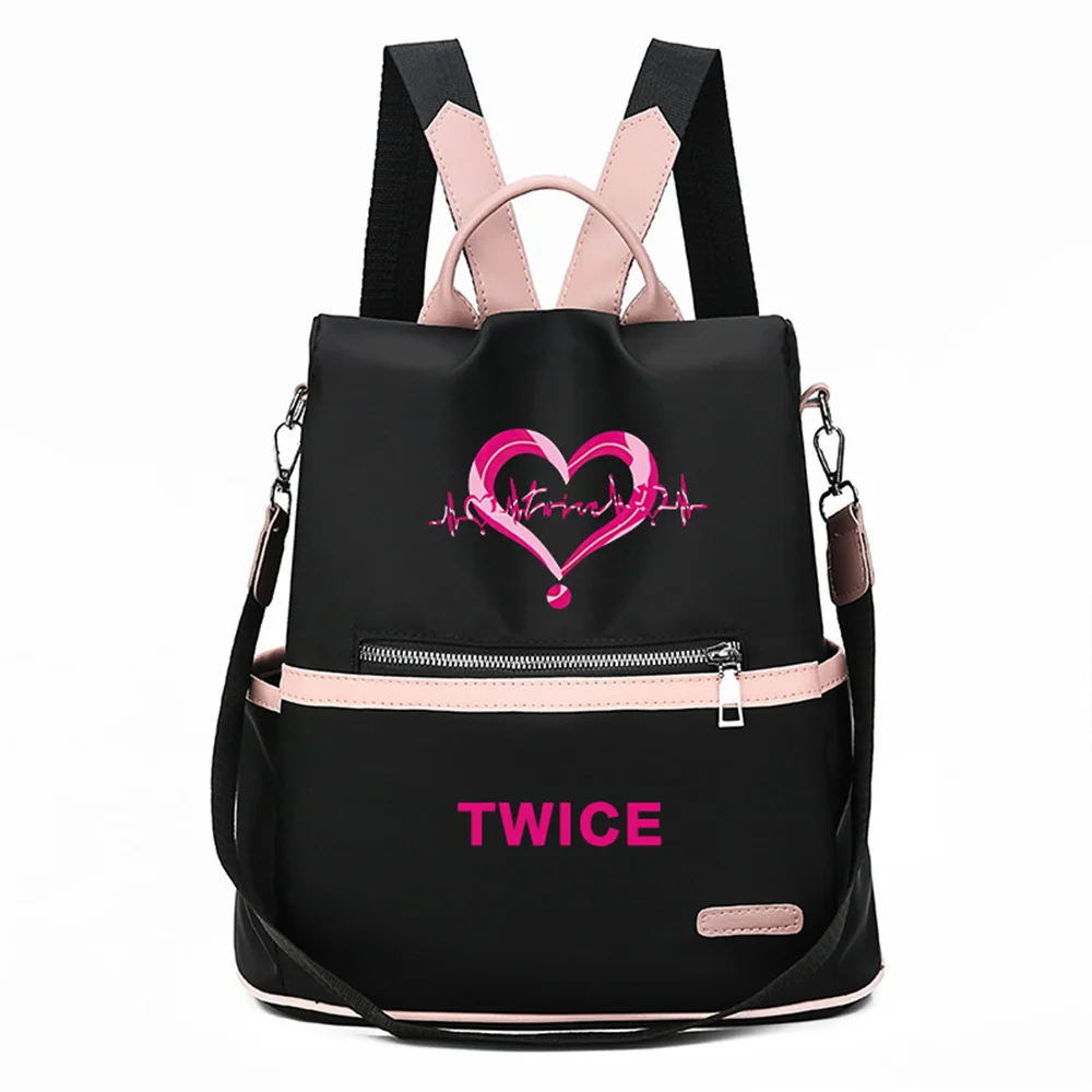 Kpop dwa razy 4 światowa trasa III zestaw fanów modny plecak plecak dla dziewczynek Nayeon Jeongyeon Momo kolekcja dla fanów podarunkowy