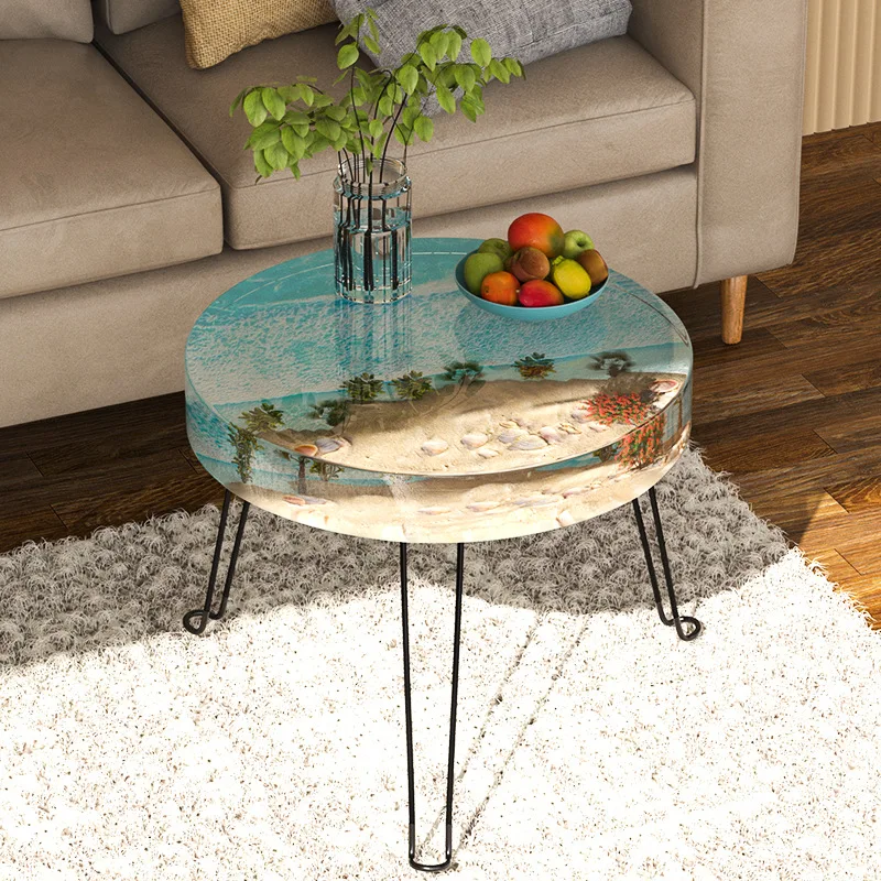 Large Round Ornament River Table Making Silicone Mold Crystal Epoxy Resin Mold Epoxy Exhibition Table Crafting Tools clay mold