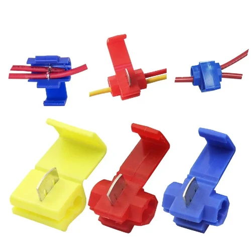 Imagen 2 del producto 30 Uds conectores de Cable y Cable Scotch Lock conectores de Cable a presión de empalme rápido engarzado no destructivo sin Cable roto AWG22-18