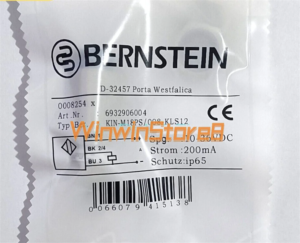 

1PCS New For Bernstein Proximity Switch KIN-M18PS/008-KLS12 Sensor