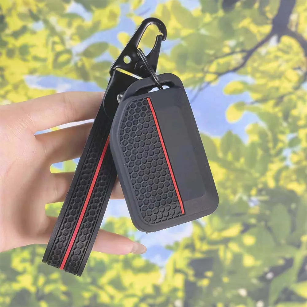 Modern Textured Hex Key Fob Shell With Keychain For Volvo New FM FH FH16 Heavy Duty Tractor Van Truck Daily Use Key Holder