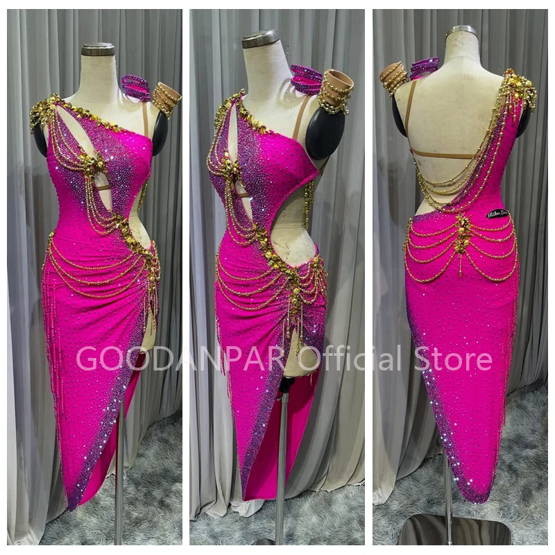 

Женское платье для соревнований, платье для латинских танцев, женское платье для латинских танцев, платье для девочек, костюм для латинских танцев, стразы