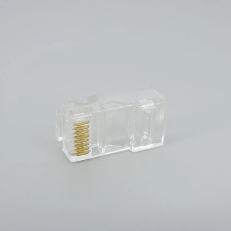 RJ-45 network cable module crystal plug CAT-5/5e 8 core gold-plated Ethernet network connector e1