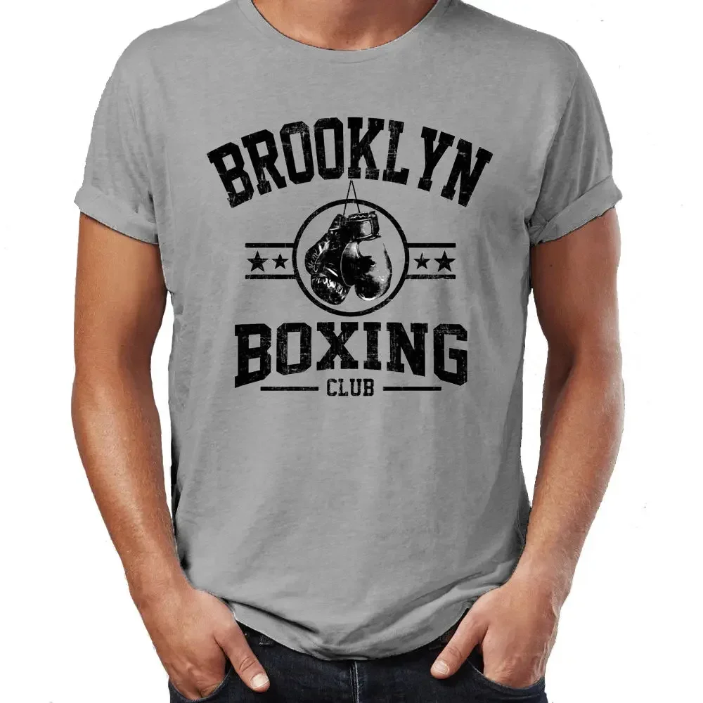 

Brooklyn Boxing Club MMA Gym Training T-Shirt 100% Cotton O-Neck Summer Short Sleeve Casual Mens T-shirt Size S-3XL