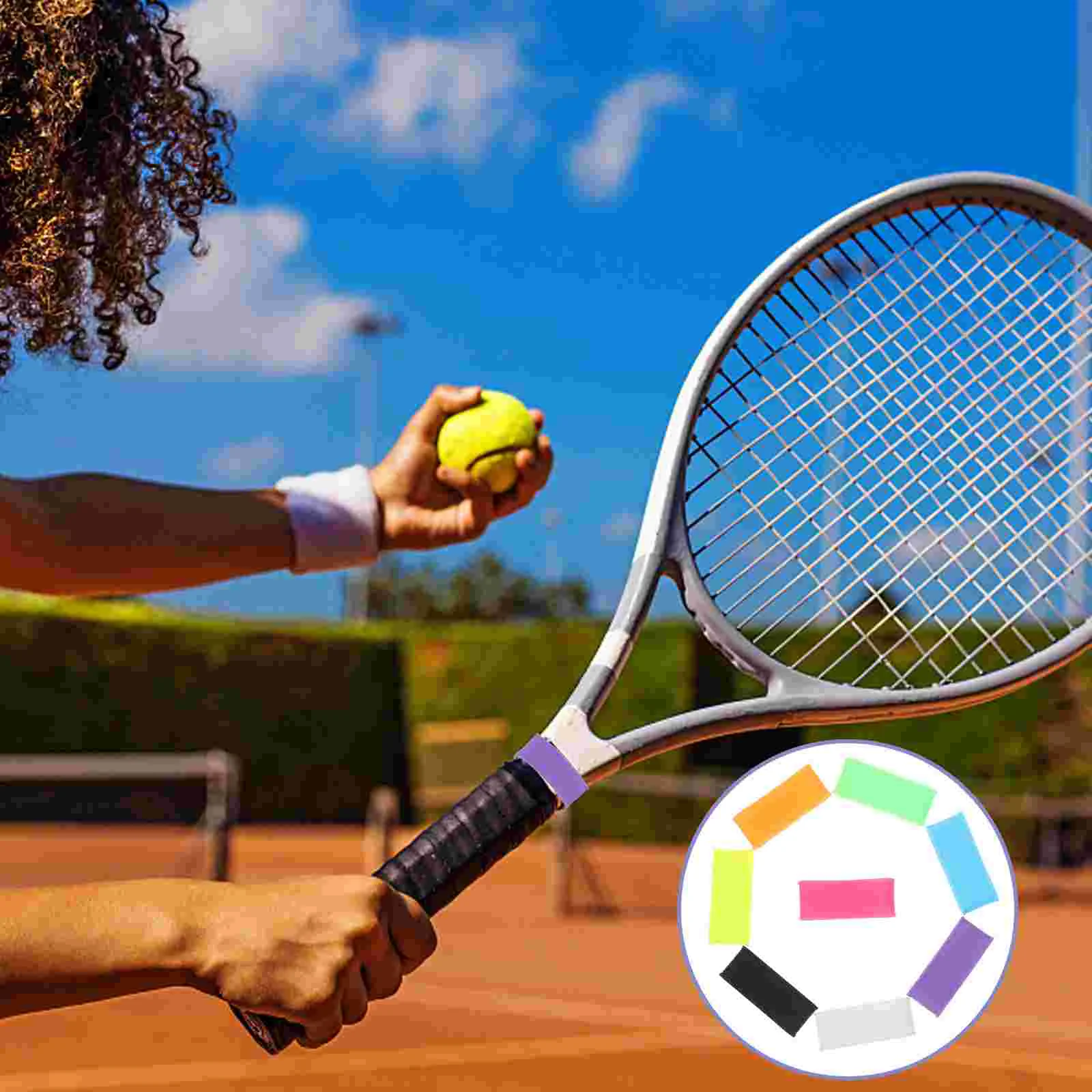 Racket Accessory Tennis Badminton Grip Bands Mouth Ring Silicone Grips Professional Overgrip Protector