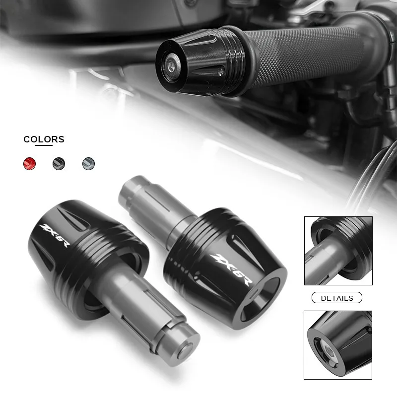 

NEW Handle Bar For ZX-6R ZX-10R ZX25R ZX4R ZX4RR Motorcycle Accessories Handlebar Grips Plug Anti Slider Protection Cover