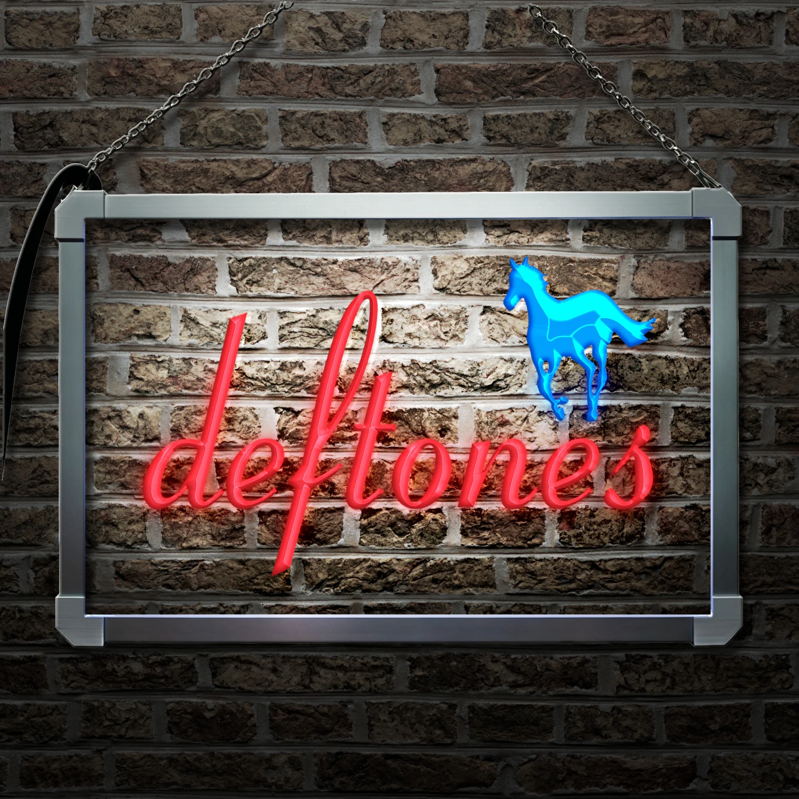 Deftones Punk Muisc Bar Beer-LED Neon Sign with Independent Dual Color Control,Wall Decor Light for Party Wedding Shop