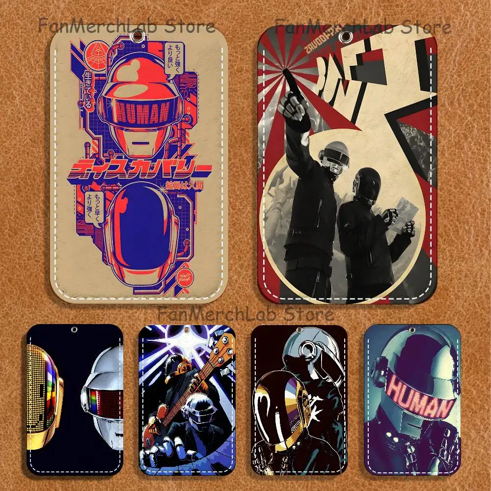 

Band D-Daft P-Punk Holder Keychain For Bank Business Work Card Holder Student Card Protective Case Bus Card