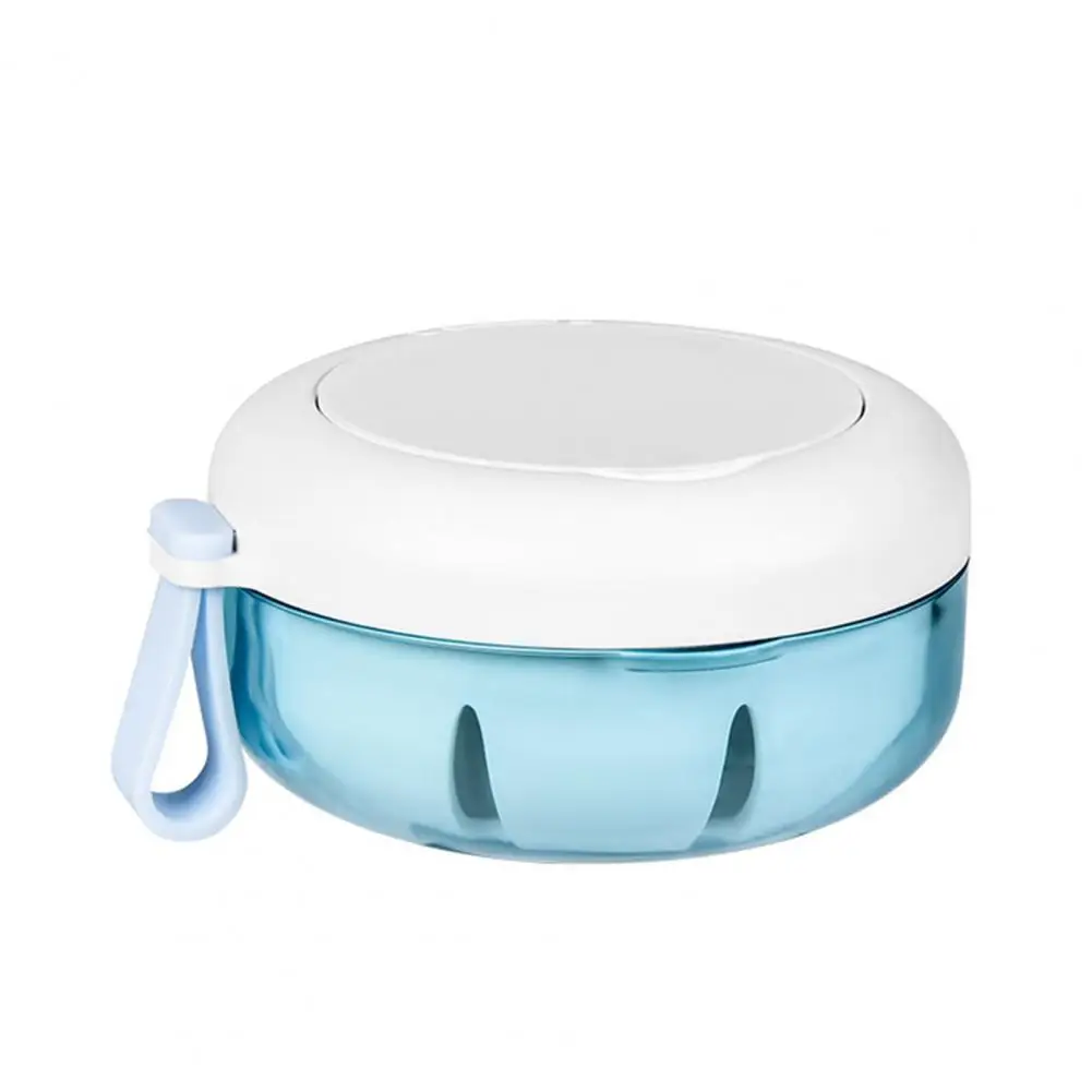 

Brace Storage Box Leak-proof Brace Container Portable Retainer Case with Mirror Strainer Basket for Soaking Dentures for Oral