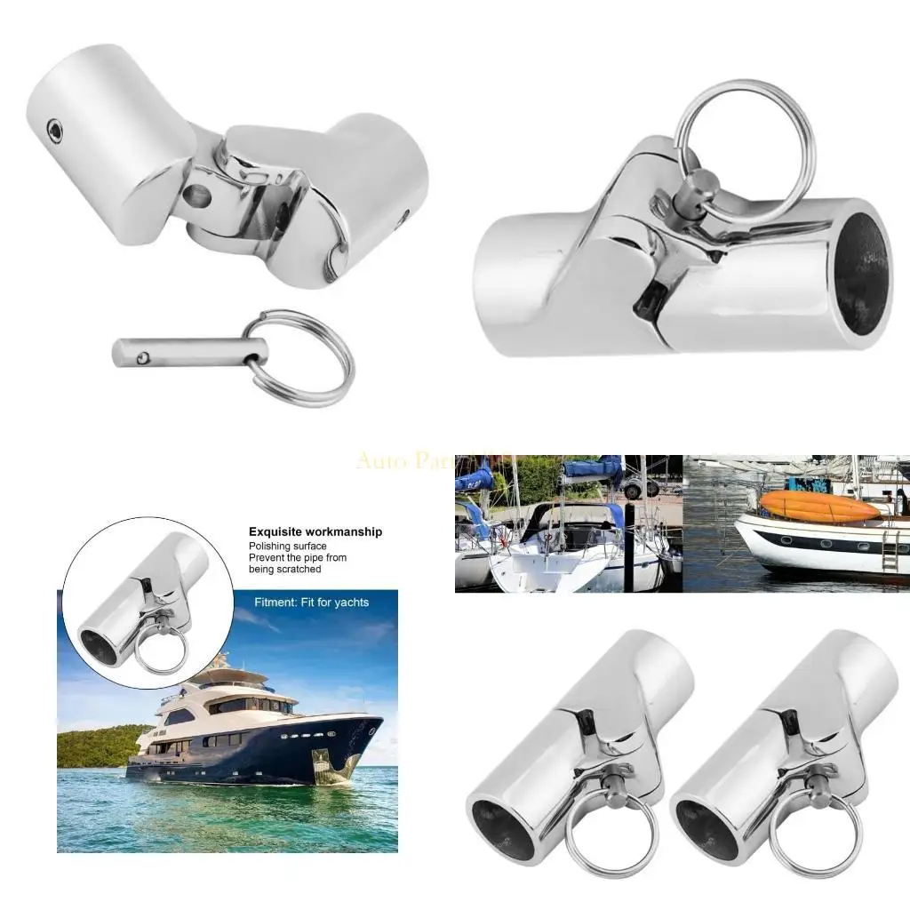 

J0MA Marine 316 Stainless Rotating Joint Coupling Connector for Yacht Canopy Support