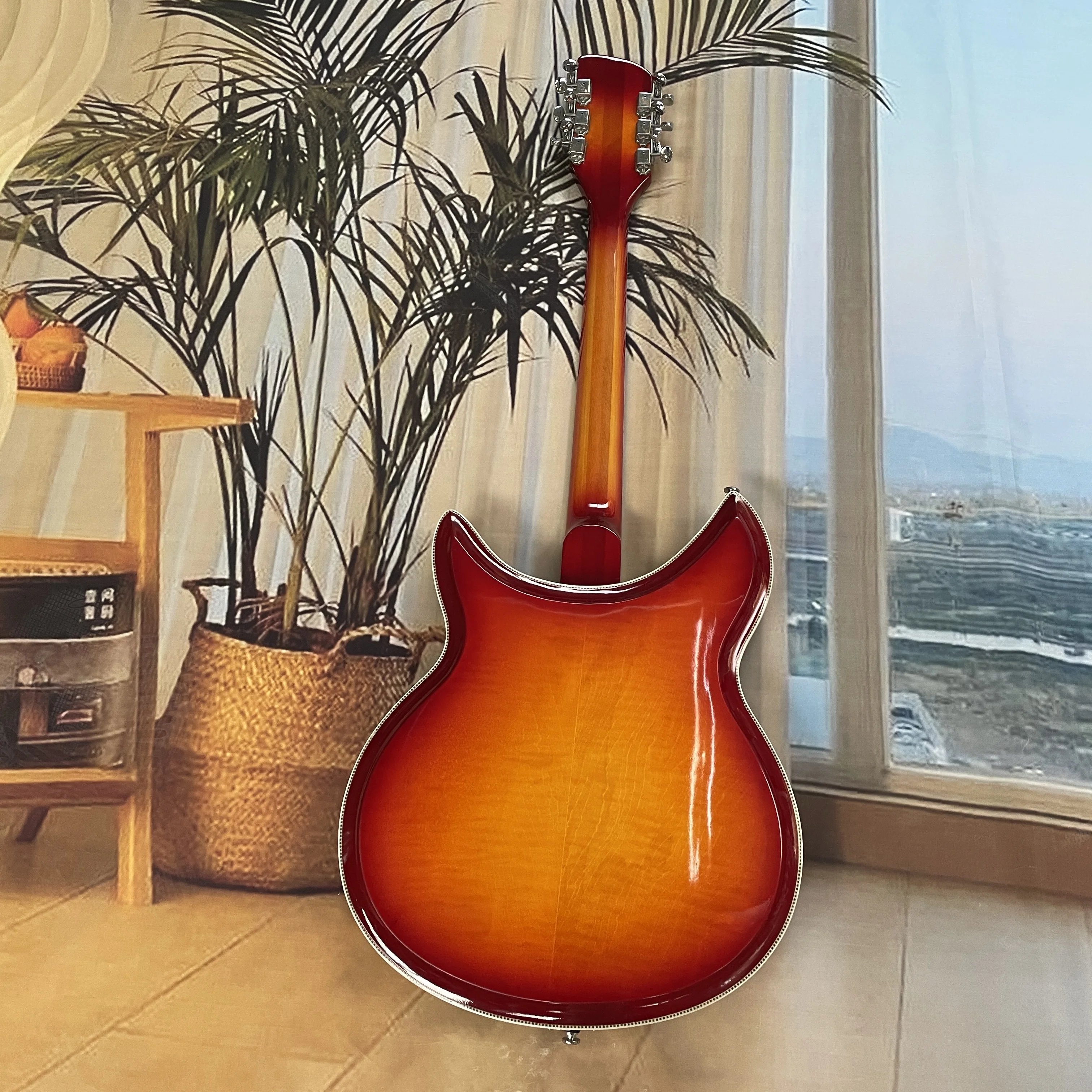 12-string semi-hollowbody electric guitar, rosewood fingerboard guitars, smooth-playing fast-picking electric guitarra view 6