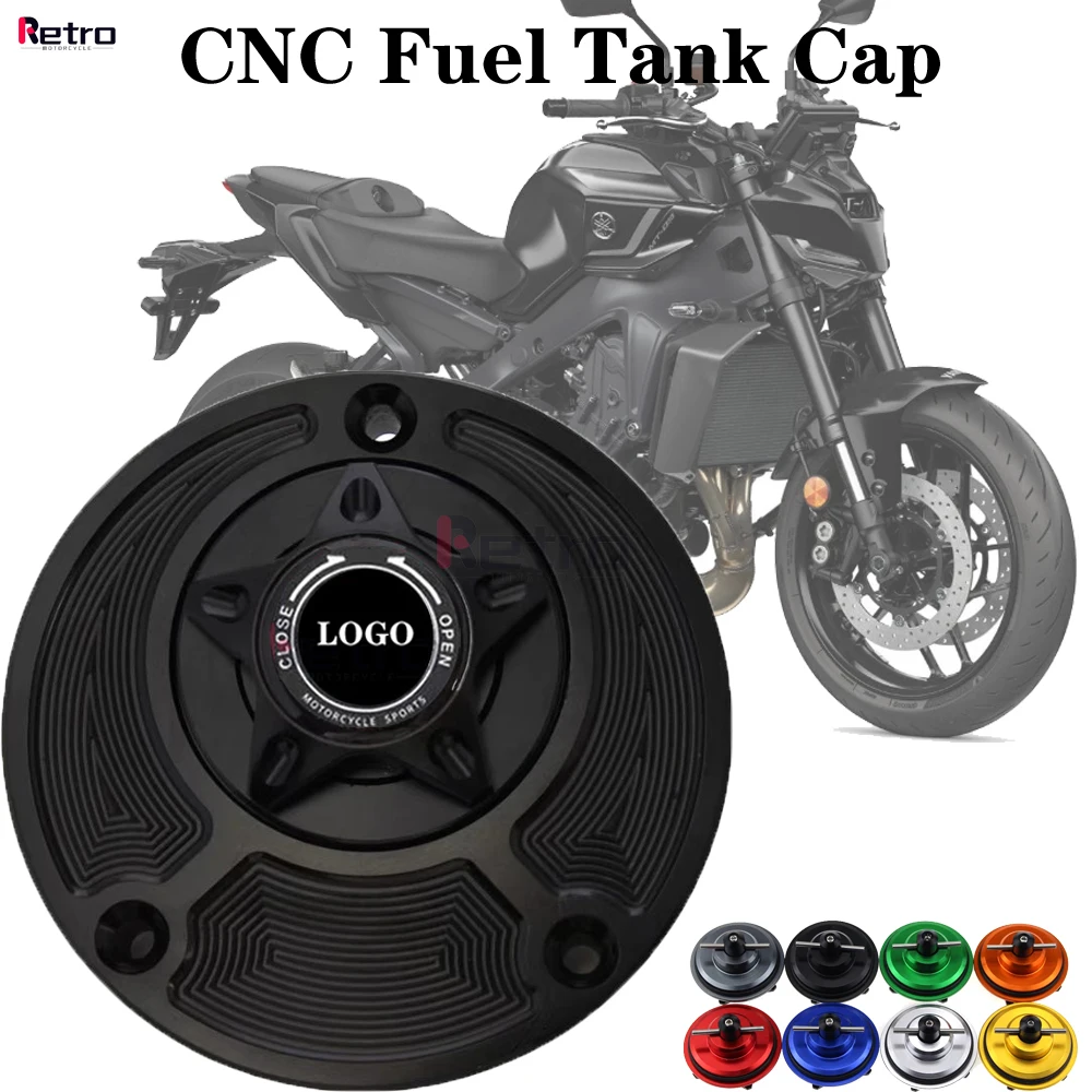 

Gas Fuel Tank Cap For YAMAHA MT25 MT03 MT07 MT09 Tracer XSR YZF R15 V3 R25 R3 R1 R6 FZ1 FZ6 FZ8 FZ6R Motorcycle Keyless Cover