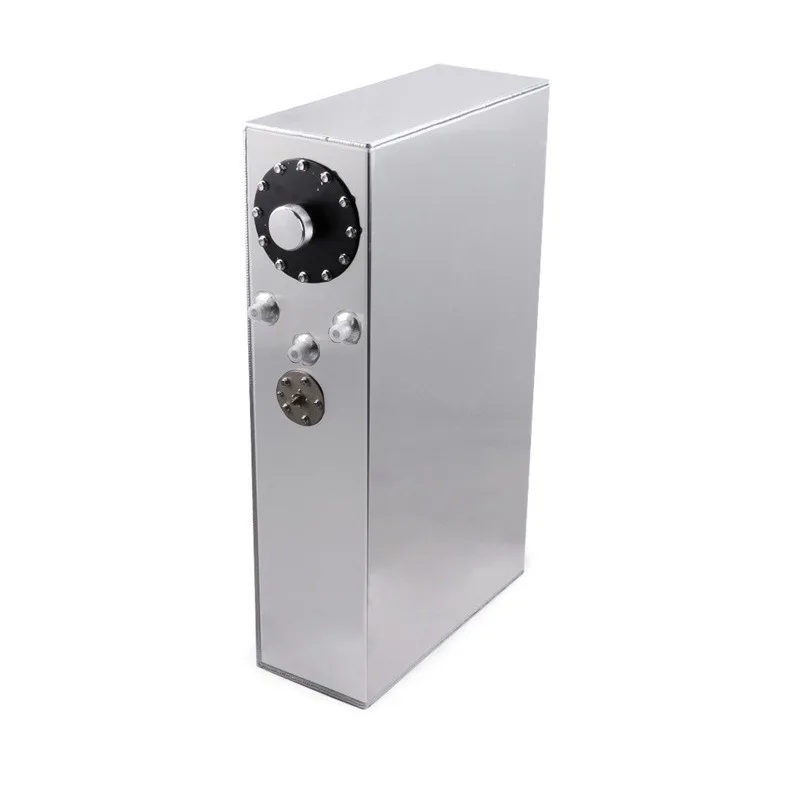 64L Rectangular Subfuel Tank Aluminum Alloy Internal Fuel Cell Foam Cover with Sensor 17 Gallons