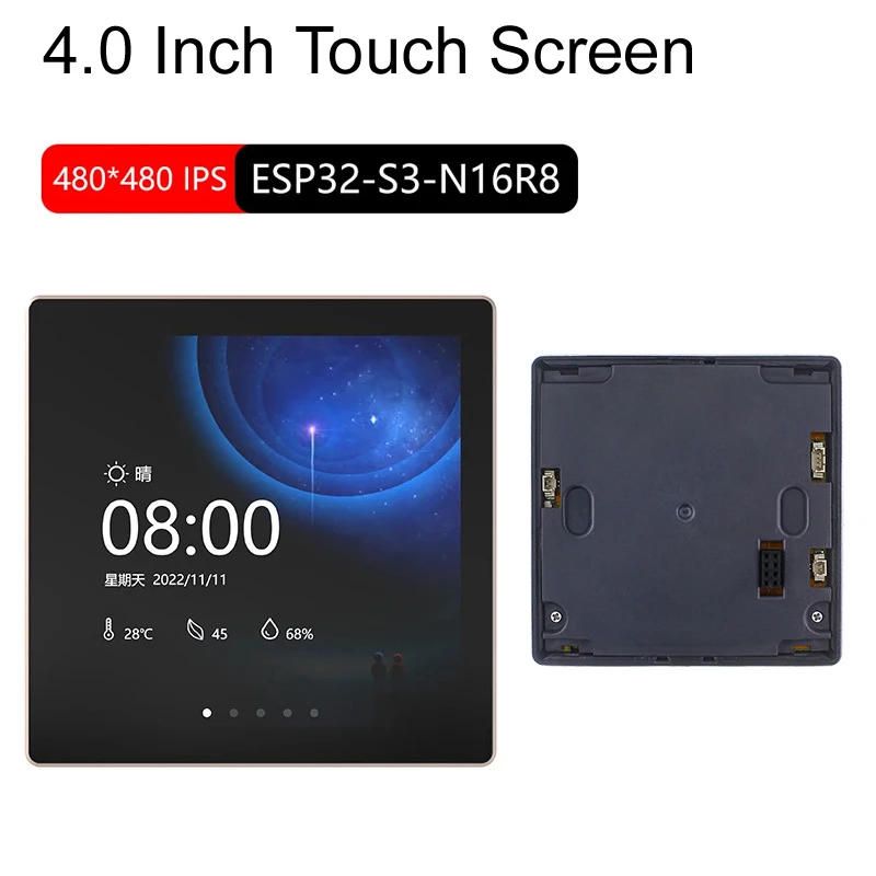 Placa de desarrollo de ESP32-S3 de 4,0 pulgadas pantalla inteligente pantalla táctil capacitiva LCD para Arduino LVGL IOT WiFi Bluetooth 86 caja Central