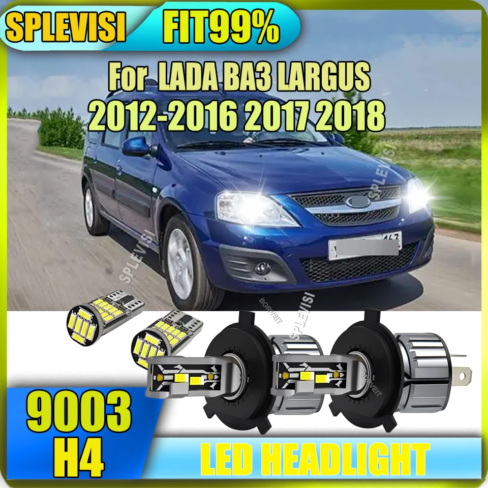 2Pc H4 Led Bulb Car… - image