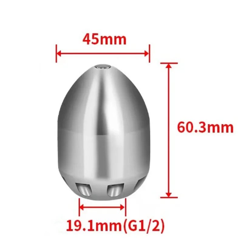 1/2 Internal Thread High-Pressure Pipeline Cleaning And Dredging Nozzle, Sewer Dredging Nozzle, Cleaning Machine Accessories