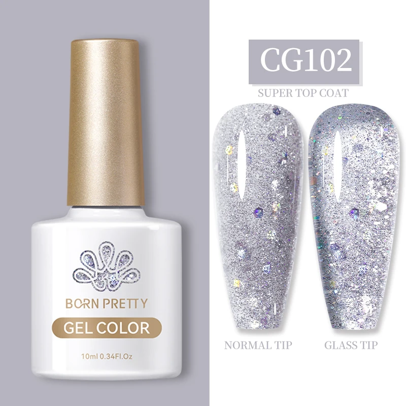 BORN PRETTY 10 ml Basisgel Super Top Coat Maniküre Matte Top Coat Semi Permanent Soak Off UV Gel Lack