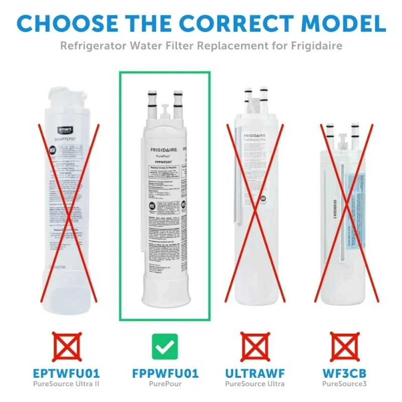 Haushaltsgerät Ersetzen Sie den Kühlschrank Wate Frigidaire PureFor PWF-1 (FPPWLU01) PureAir Ultra II (PAULTRA2) Wasserfilter kompatibel
